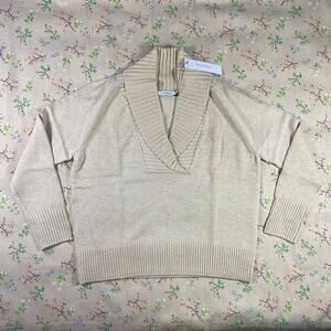 Cozy Cream V-Neck Sweater
